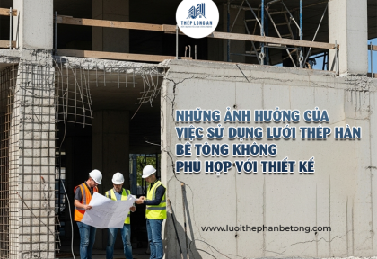 Những ảnh hưởng của việc sử dụng lưới thép hàn bê tông không phù hợp với thiết kế