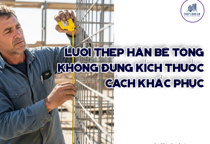 Lưới thép hàn bê tông không đúng kích thước – Cách khắc phục