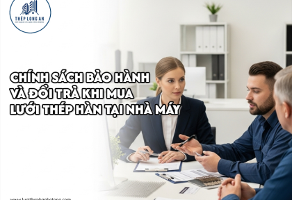 Chính sách bảo hành và đổi trả khi mua lưới thép hàn tại nhà máy