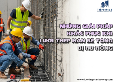 Những giải pháp khắc phục khi lưới thép hàn bê tông bị hư hỏng