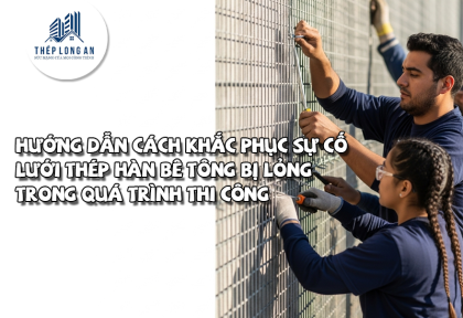 Hướng dẫn cách khắc phục sự cố lưới thép hàn bê tông bị lỏng trong quá trình thi công