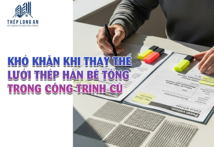 Khó khăn khi thay thế lưới thép hàn bê tông trong công trình cũ