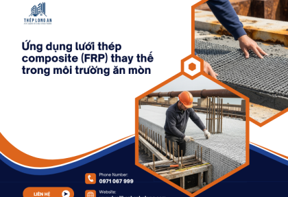 Ứng dụng lưới thép composite (FRP) thay thế trong môi trường ăn mòn