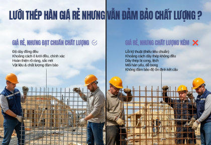Lưới thép hàn giá rẻ nhưng vẫn đảm bảo chất lượng – Có hay không?