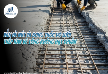 Vấn đề nứt và bong tróc do lưới thép hàn bê tông không đạt chuẩn