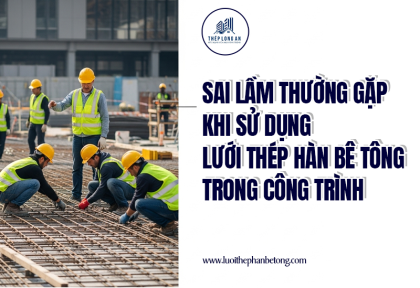Sai lầm thường gặp khi sử dụng lưới thép hàn bê tông trong công trình