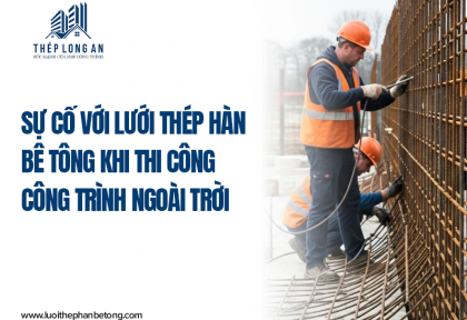 Sự cố với lưới thép hàn bê tông khi thi công công trình ngoài trời