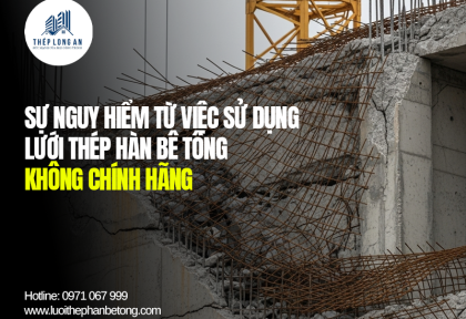 Sự nguy hiểm từ việc sử dụng lưới thép hàn bê tông không chính hãng