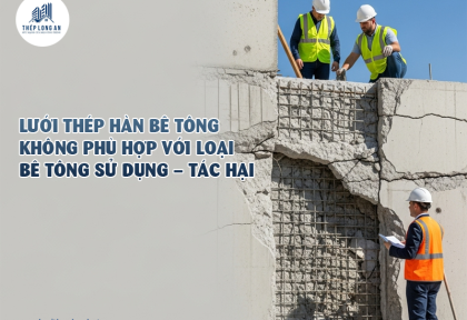 Lưới thép hàn bê tông không phù hợp với loại bê tông sử dụng – Tác hại