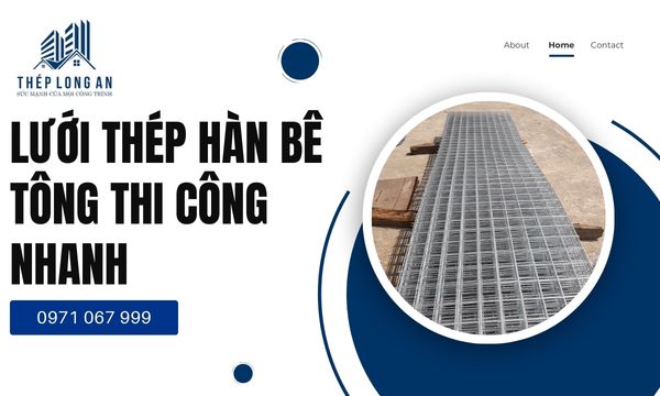 Lưới Thép Hàn Bê Tông Thi Công Nhanh