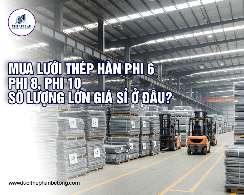 Mua lưới thép hàn phi 6, phi 8, phi 10 số lượng lớn giá sỉ ở đâu? của Lưới Thép Hàn Long An