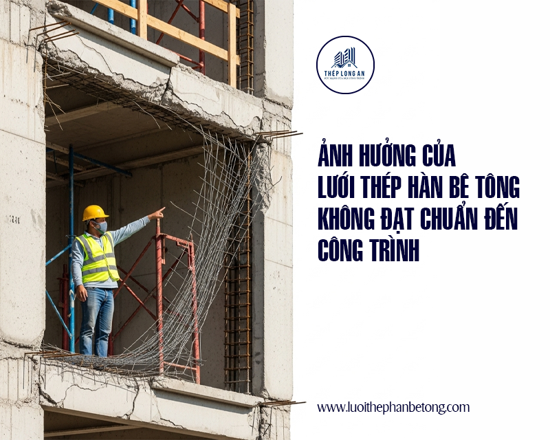 Ảnh hưởng của lưới thép hàn bê tông không đạt chuẩn đến công trình tại Lưới Thép Hàn Long An