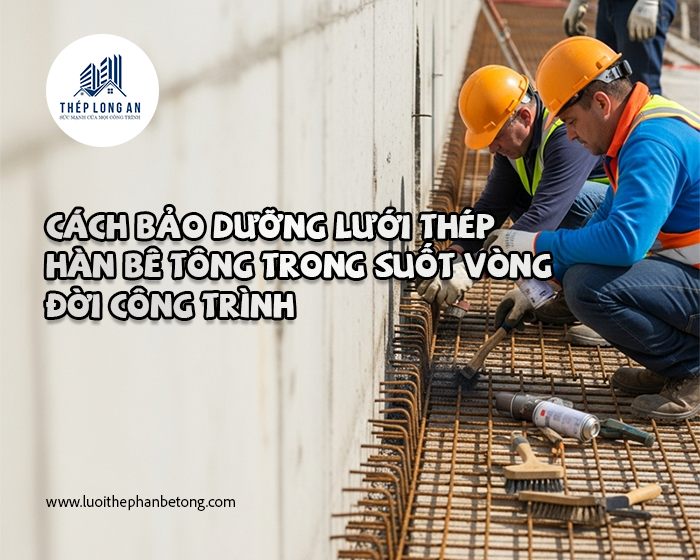 Cách bảo dưỡng lưới thép hàn bê tông trong suốt vòng đời công trình tại Lưới Thép Hàn Long An