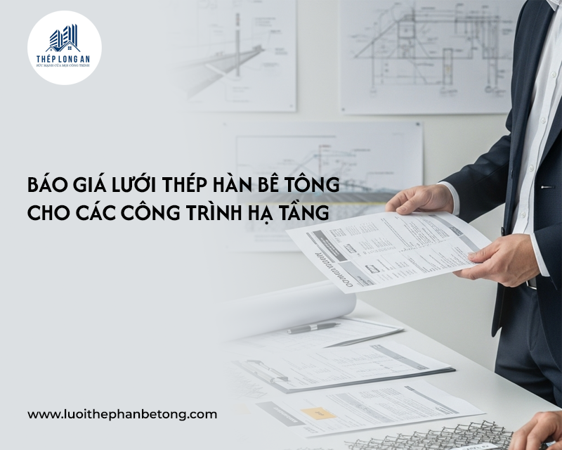 Báo giá lưới thép hàn bê tông cho các công trình hạ tầng Tại Công Ty Thép Long An