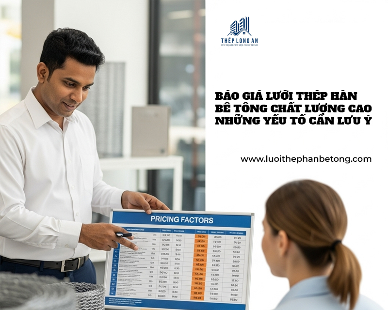 Báo giá lưới thép hàn bê tông chất lượng cao – Những yếu tố cần lưu ý tại Lưới Thép Hàn Long An