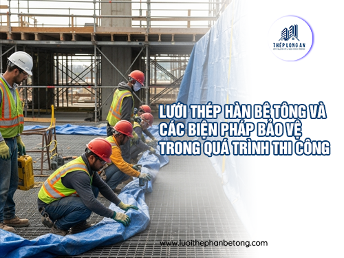 Lưới thép hàn bê tông và các biện pháp bảo vệ trong quá trình thi công tại Lưới Thép Hàn Long An