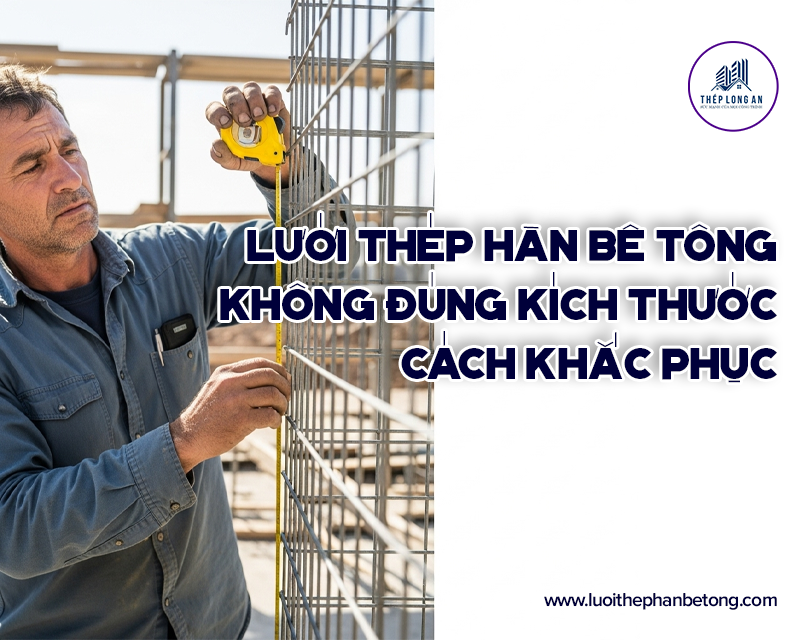 Lưới thép hàn bê tông không đúng kích thước – Cách khắc phục tại Lưới Thép Hàn Long An