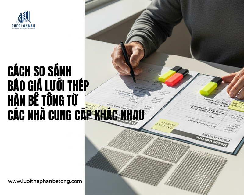Cách so sánh báo giá lưới thép hàn bê tông từ các nhà cung cấp khác nhau tại Lưới Thép Hàn Long An