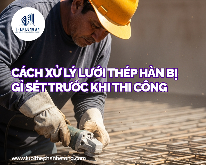 Cách xử lý lưới thép hàn bị gỉ sét trước khi thi công Lưới Thép Hàn