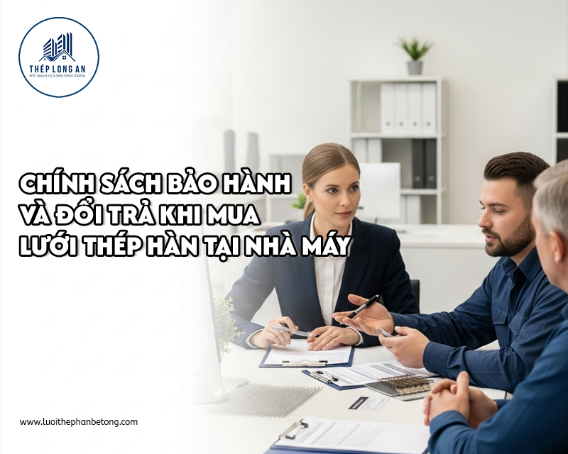 Chính sách bảo hành và đổi trả khi mua lưới thép hàn tại nhà máy tại Lưới Thép Hàn Long An
