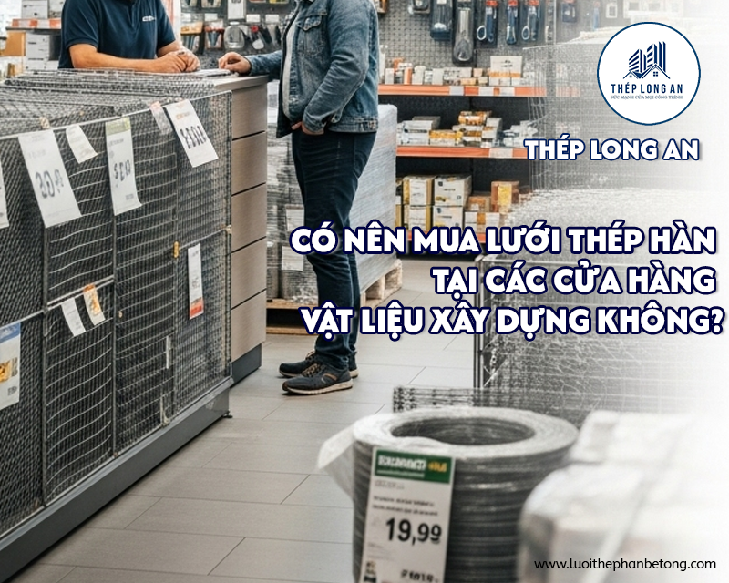 Có nên mua lưới thép hàn tại các cửa hàng vật liệu xây dựng không? tại Lưới Thép Hàn Long An