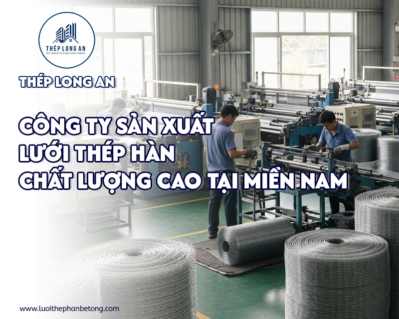 Công ty sản xuất lưới thép hàn chất lượng cao tại miền Nam của Lưới Thép Hàn Long An