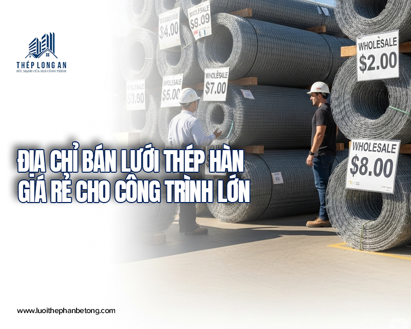 Địa chỉ bán lưới thép hàn giá rẻ cho công trình lớn tại Lưới Thép Hàn Long An