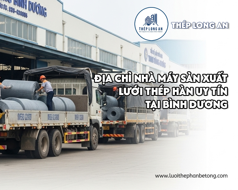 Địa chỉ nhà máy sản xuất lưới thép hàn uy tín tại Bình Dương lưới Thép Hàn Long An