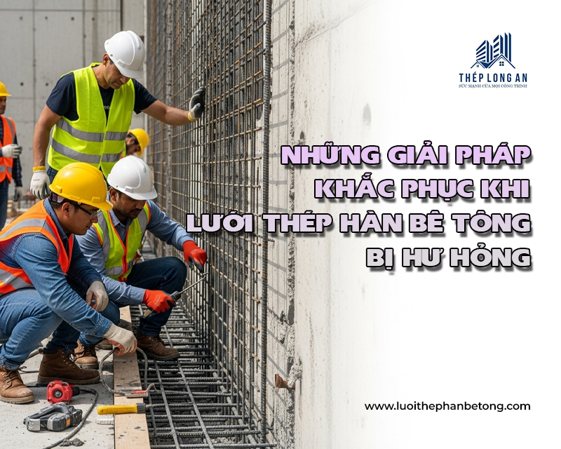 Những giải pháp khắc phục khi lưới thép hàn bê tông bị hư hỏng tại Lưới Thép Hàn Long An