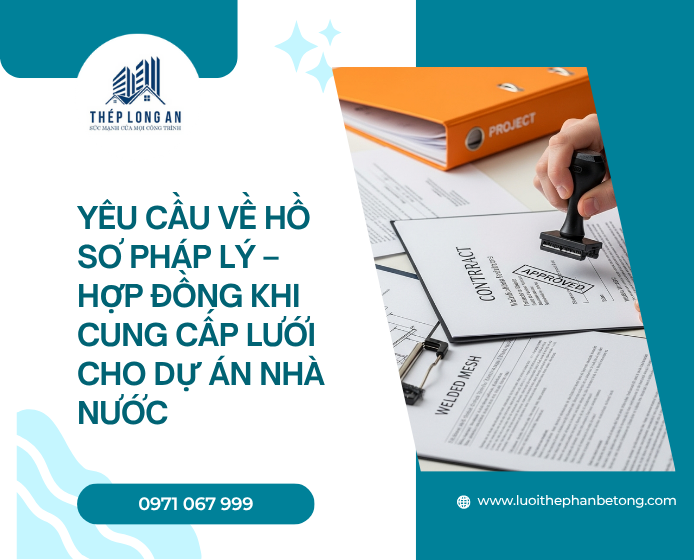 Yêu cầu về hồ sơ pháp lý – hợp đồng khi cung cấp lưới cho dự án nhà nước tại Lưới Thép Hàn Long An