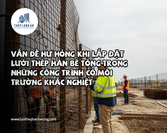 Vấn đề hư hỏng khi lắp đặt lưới thép hàn bê tông trong những công trình có môi trường khắc nghiệt tại Lưới Thép Hàn Long An