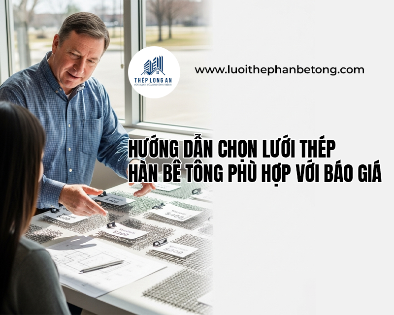 Hướng dẫn chọn lưới thép hàn bê tông phù hợp với báo giá tại Lưới Thép Hàn Long An