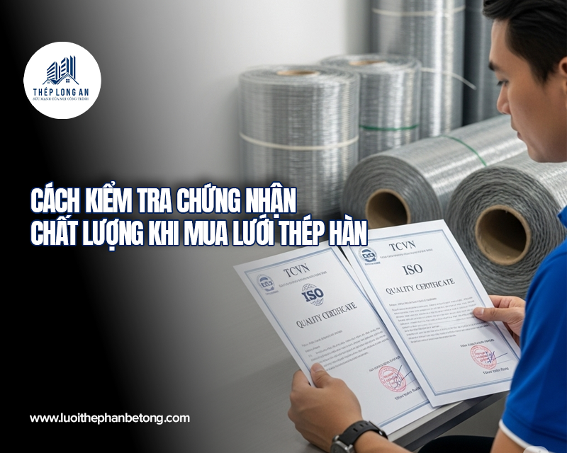 Cách kiểm tra chứng nhận chất lượng khi mua lưới thép hàn tại Lưới Thép Hàn Long An