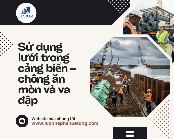 Sử dụng lưới trong cảng biển – chống ăn mòn và va đập tại Lưới Thép Hàn Long An
