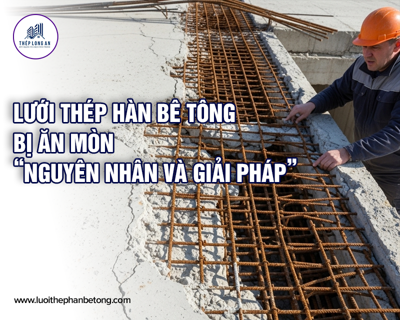 Lưới thép hàn bê tông bị ăn mòn: Nguyên nhân và giải pháp từ Lưới Thép Hàn Long An