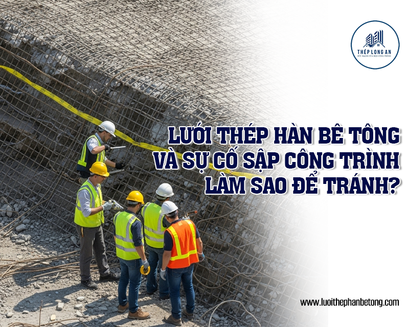 Lưới thép hàn bê tông và sự cố sập công trình: Làm sao để tránh? Lưới Thép Hàn Long An