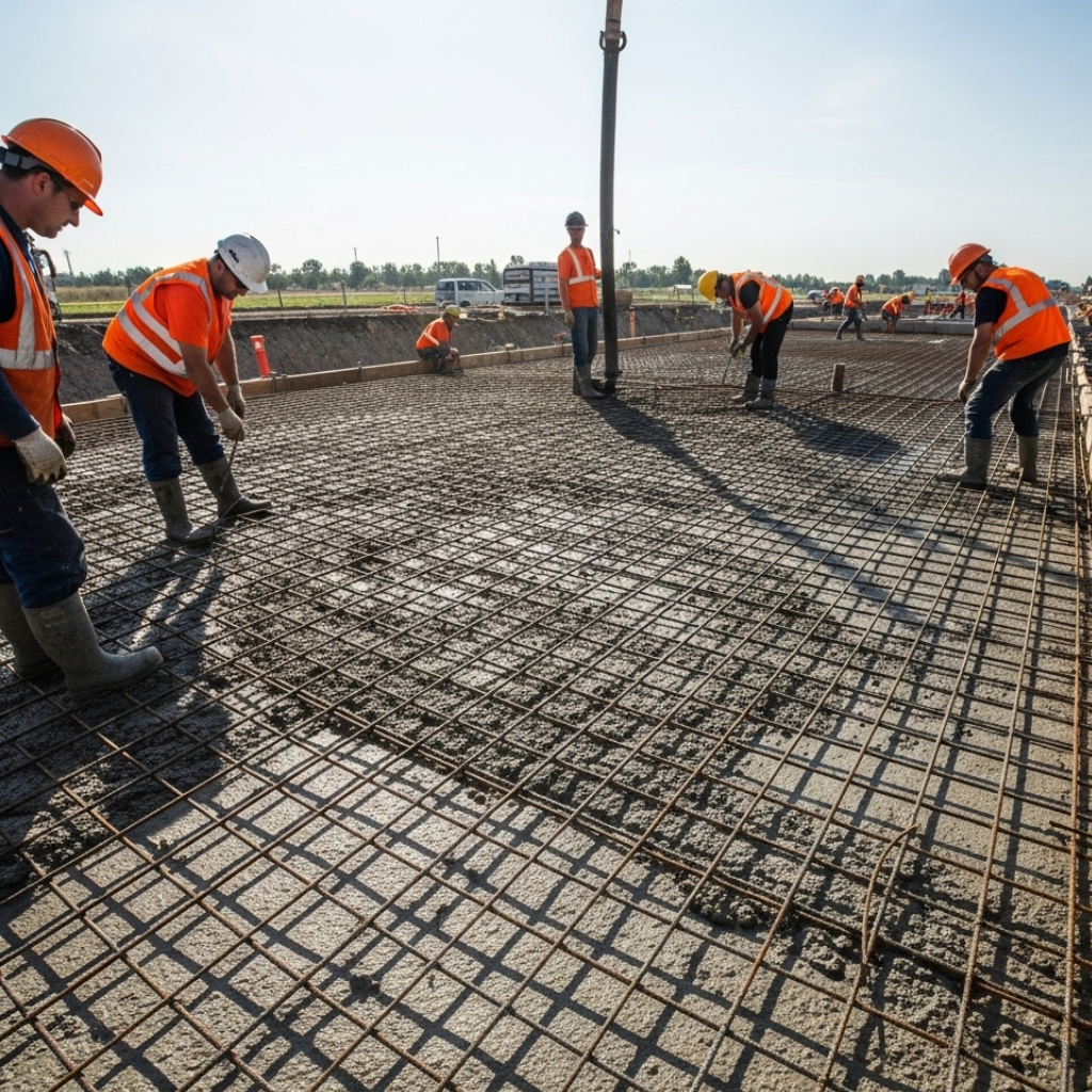 Cách bố trí lưới thép hàn trong sàn bê tông đúng kỹ thuật tại lưới thép hàn long an