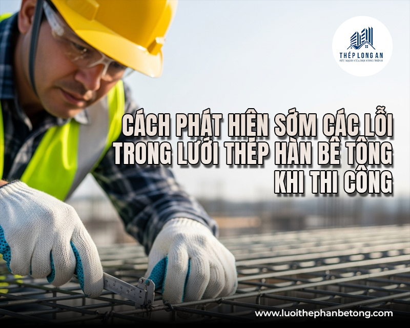 Cách phát hiện sớm các lỗi trong lưới thép hàn bê tông khi thi công của Lưới Thép Hàn Long An 