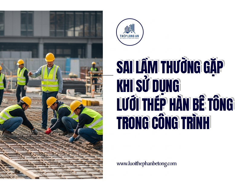 Sai lầm thường gặp khi sử dụng lưới thép hàn bê tông trong công trình tại Lưới Thép Hàn Long An