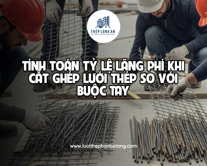 Tính toán tỷ lệ lãng phí khi cắt ghép lưới thép so với buộc tay tại Lưới Thép Hàn Long An