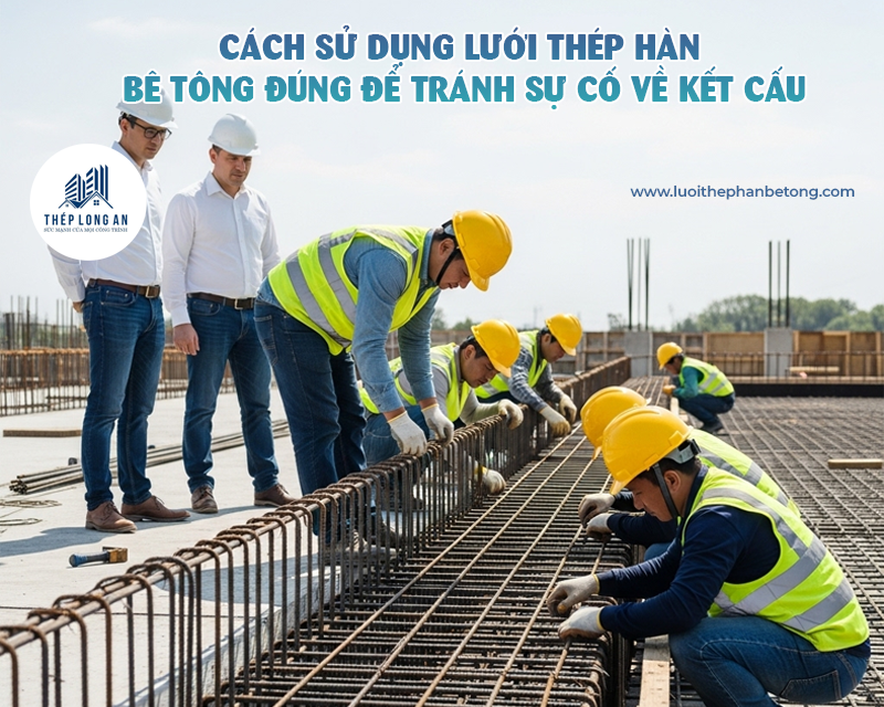 Cách sử dụng lưới thép hàn bê tông đúng để tránh sự cố về kết cấu tại Lưới Thép Hàn Long An