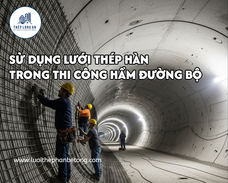 Sử dụng lưới thép hàn trong thi công hầm đường bộ tại Lưới Thép Hàn Long An