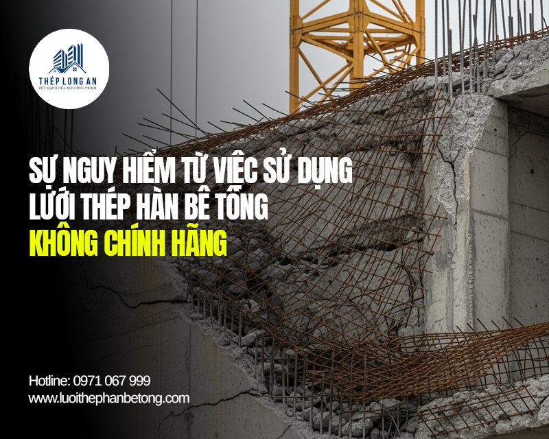 Sự nguy hiểm từ việc sử dụng lưới thép hàn bê tông không chính hãng tại Lưới Thép Hàn Long An