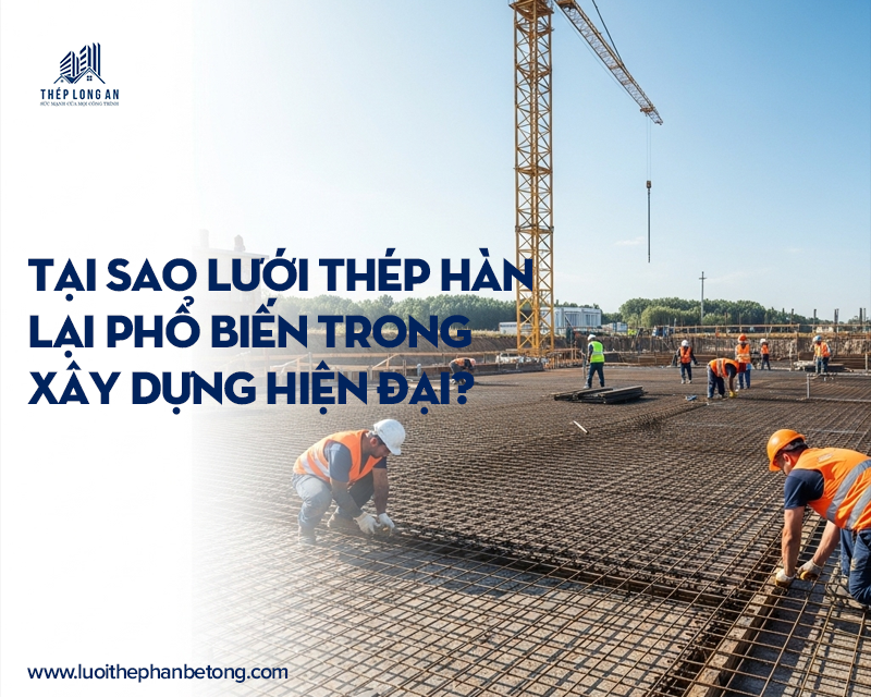 Tại sao lưới thép hàn lại phổ biến trong xây dựng hiện đại? Lưới Thép Hàn Long An