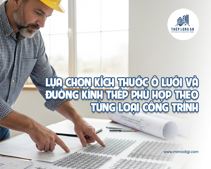 Lựa chọn kích thước ô lưới và đường kính thép phù hợp theo từng loại công trình tại Lưới Thép Hàn Long An