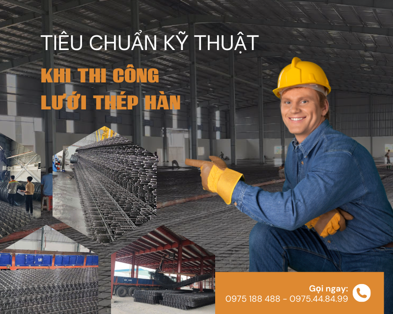 Tiêu Chuẩn Kỹ Thuật Khi Thi Công Lưới Thép Hàn