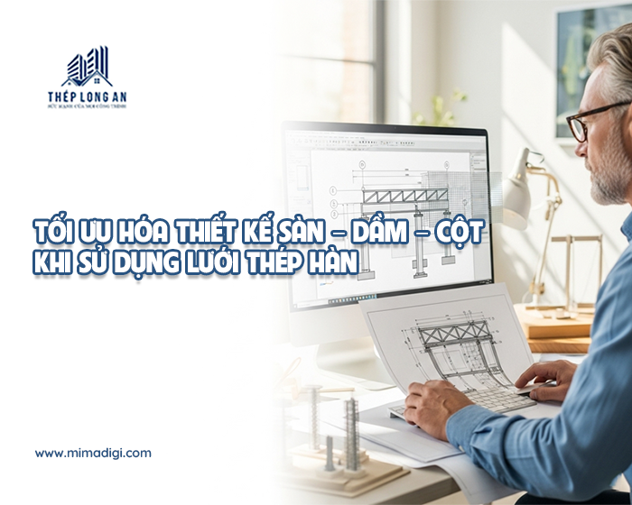 Tối ưu hóa thiết kế sàn – dầm – cột khi sử dụng lưới thép hàn tại Lưới Thép Hàn Long An